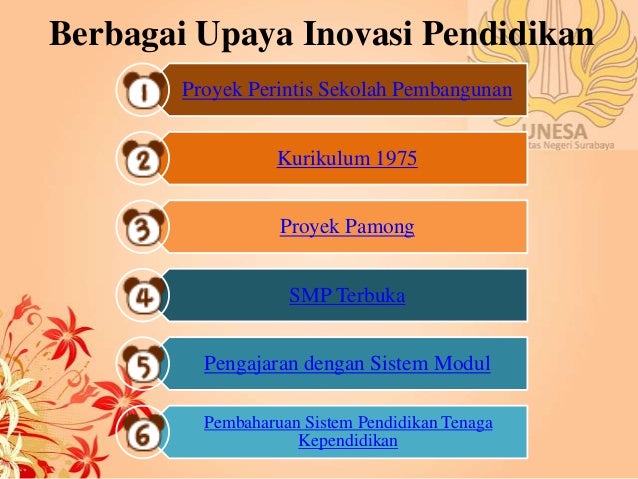 Inovasi pendidikan di Indonesia Inovasi pendidikan di Indonesia