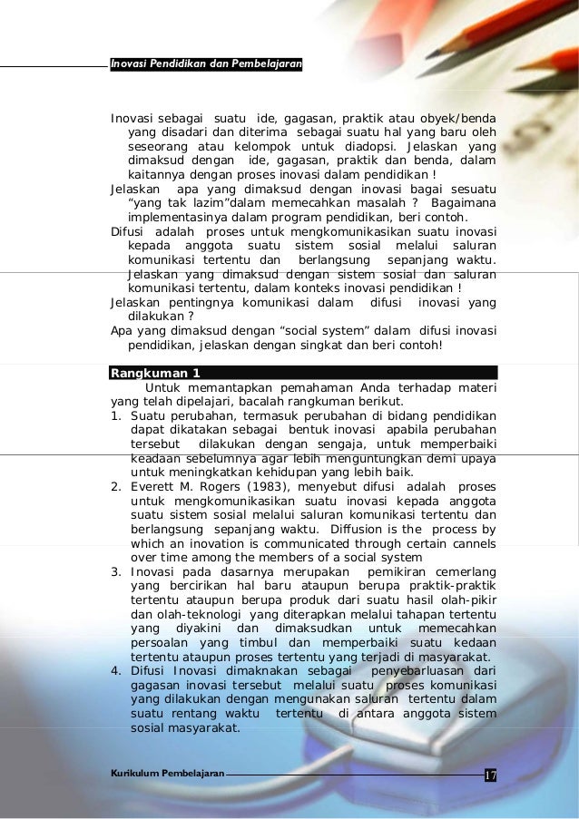 Inovasi pendidikan pembelajaran