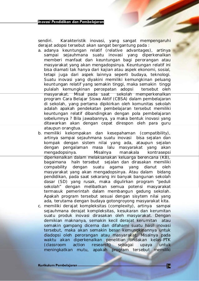 Inovasi pendidikan pembelajaran