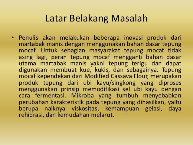 Inovasi Produk Dan Analisis Kelayakan Bisnis Martabak Manis