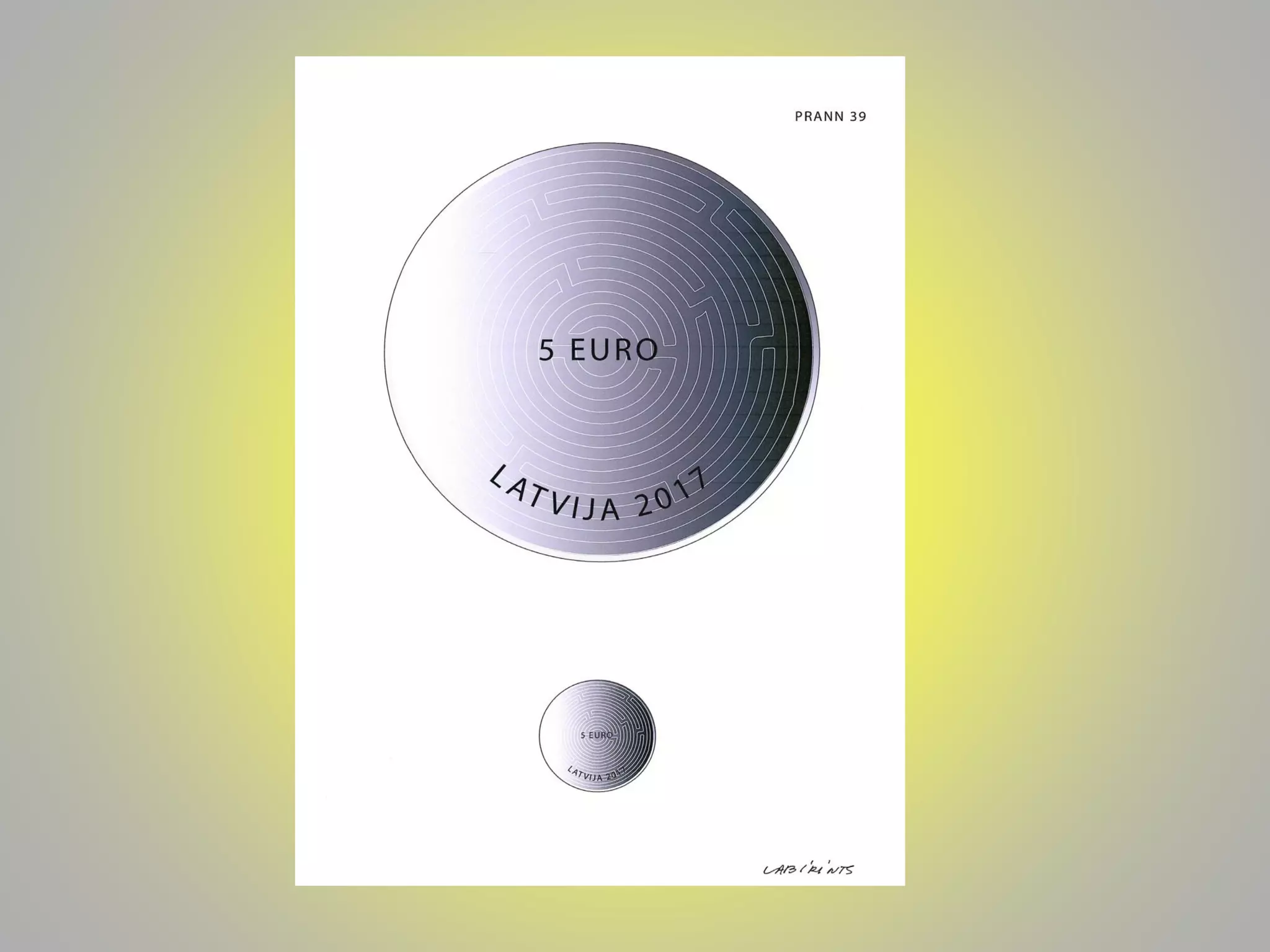 2017. gada inovatīvas kolekcijas monētas dizaina konkursa darbi  