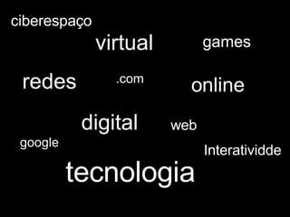 tecnologia redes digital online ciberespaço virtual games google .com web Interatividde 