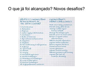 O que já foi alcançado? Novos desafios?

 