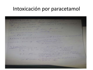 Intoxicación por paracetamol
 