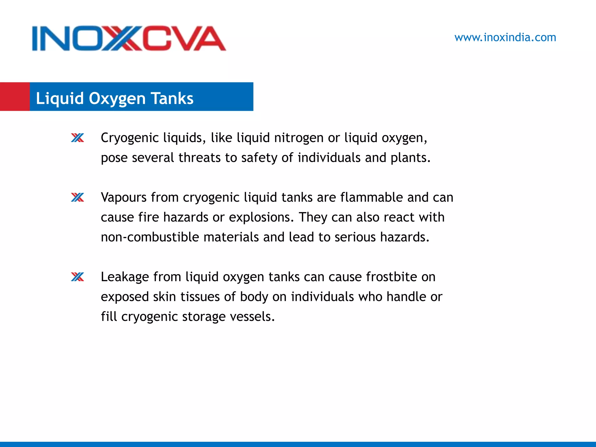 Safety Risks while Handling Liquid Oxygen in Cryogenic Tanks ...
