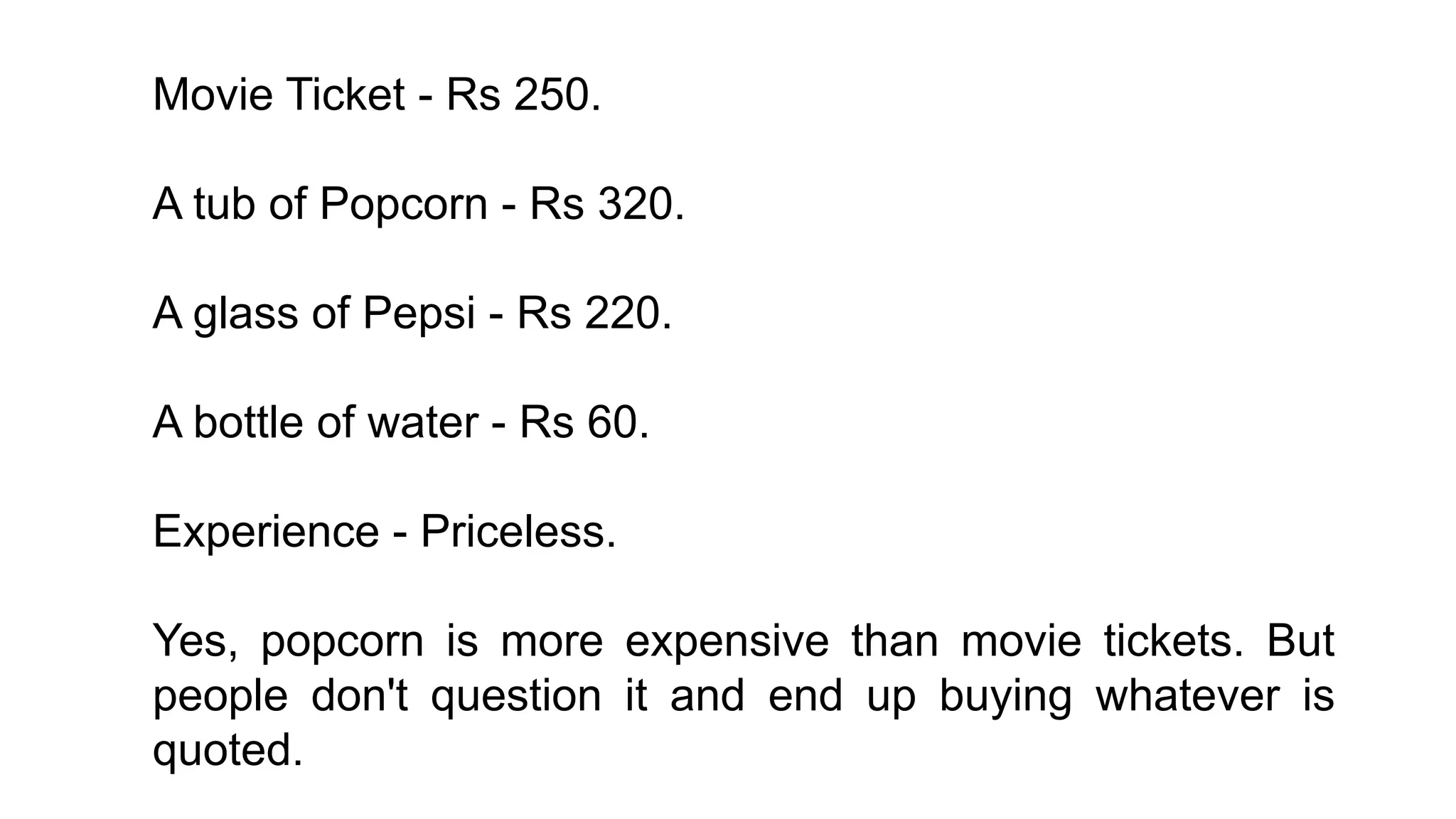 Inox PVR and Income from Popcorn PPT