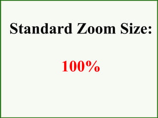 Standard Zoom Size:
100%
 
