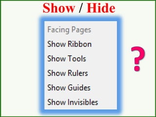 Show / Hide
 