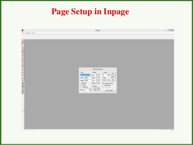 Inpage 2000 Setup Inpage 2000 Setup