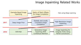 Inpainting related works (part 2) | PPTX