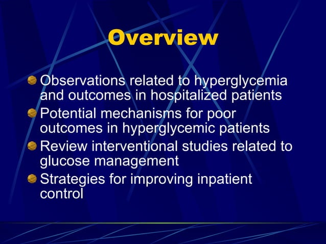 Inpatient Management of Hyperglycemia | PPT | Endocrine and Metabolic ...