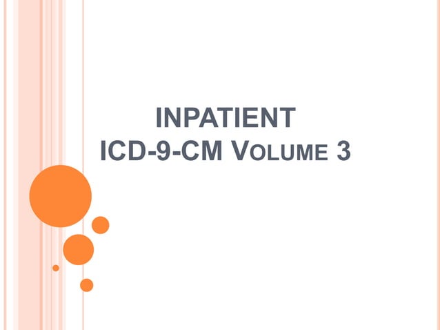 Inpatient volume 3 Overview | PPTX