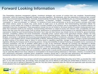 Forward Looking Information Examples Inp corporate presentation dec_2013 | PDF