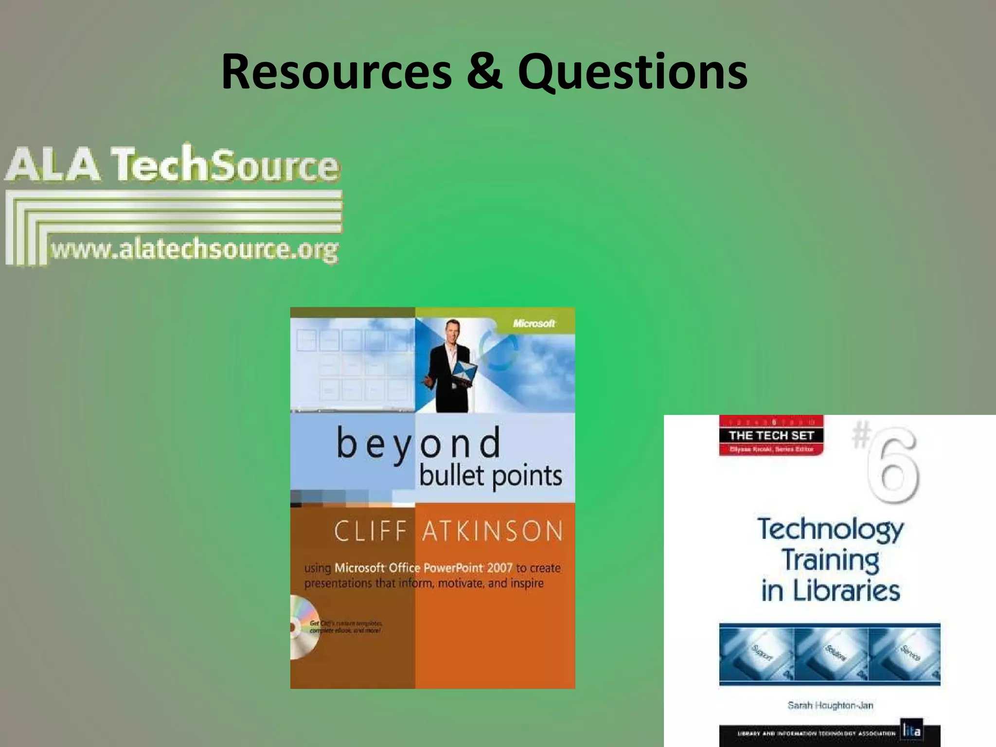 Resources & Questions 