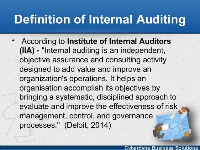 business internal audit examples