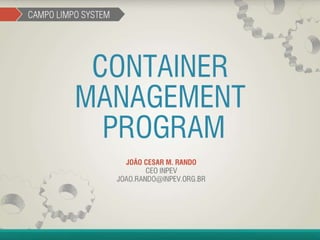 Container Management Program - João Cesar Rando
