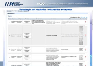 Visualização dos resultados – documentos incompletos

27

 