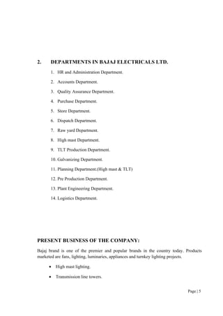 Inplant training report (2) BAJAJ