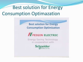 Best solution for Energy
Consumption Optimazation
 