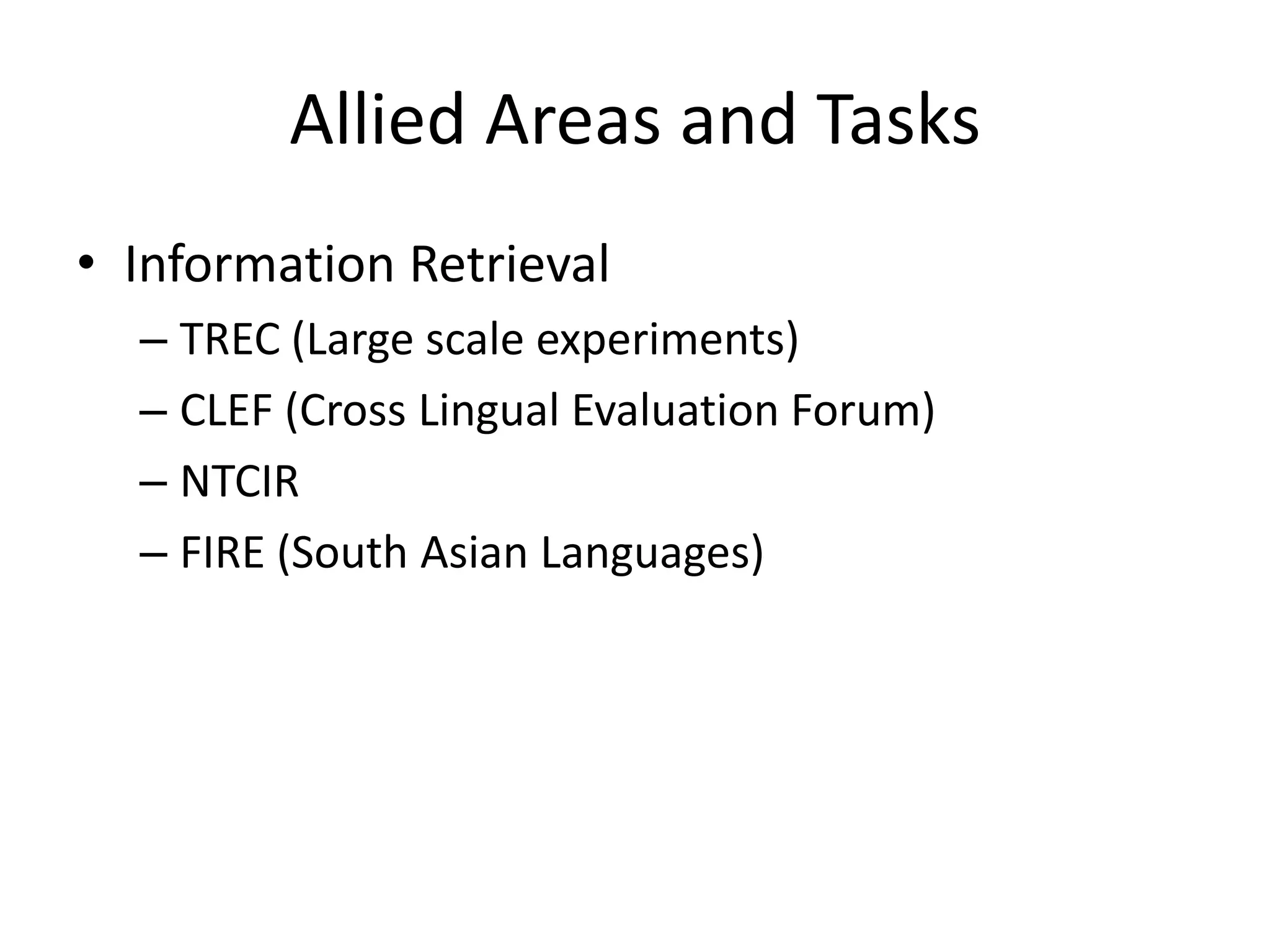 (Statistical) Machine Translation