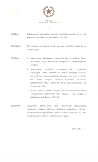 Inpres nomor 5 tahun 2015