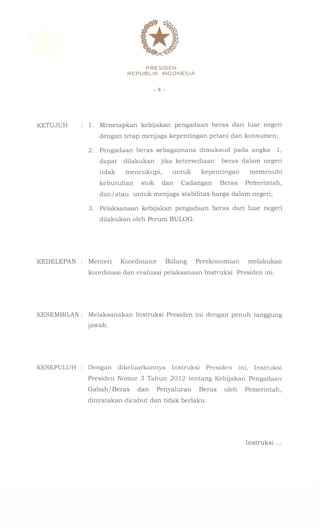 Inpres nomor 5 tahun 2015