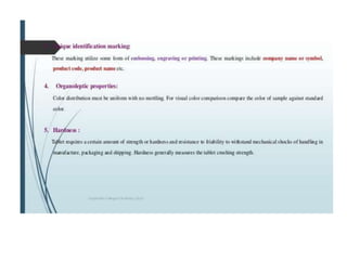 Inprocess as per usp ip bp tablets