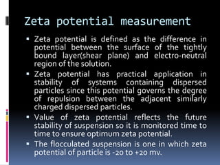 In process quality control of suspensions and emulsions | PPTX