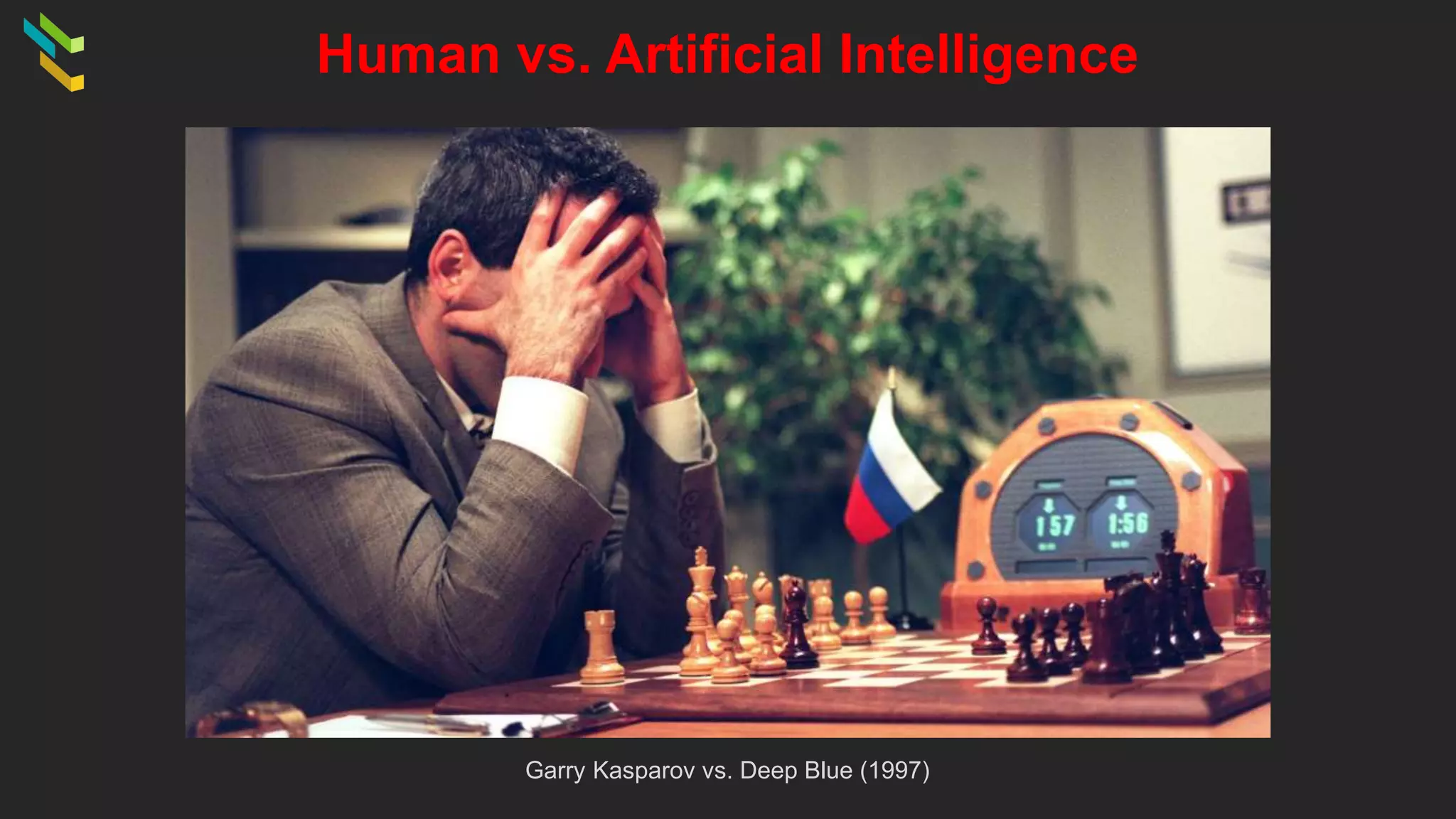 Human vs. Artificial Intelligence
Garry Kasparov vs. Deep Blue (1997)
 