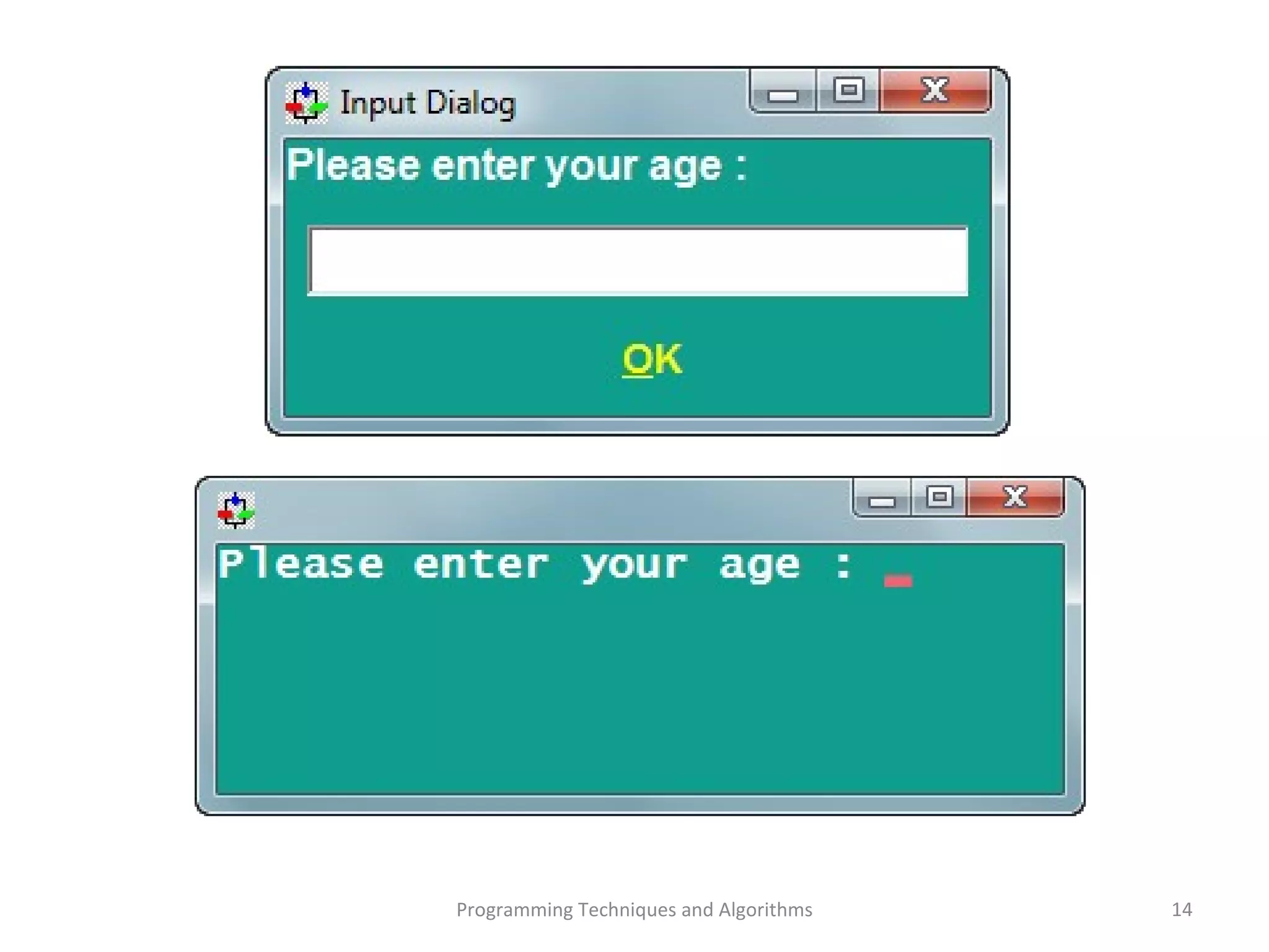 Programming Techniques and Algorithms