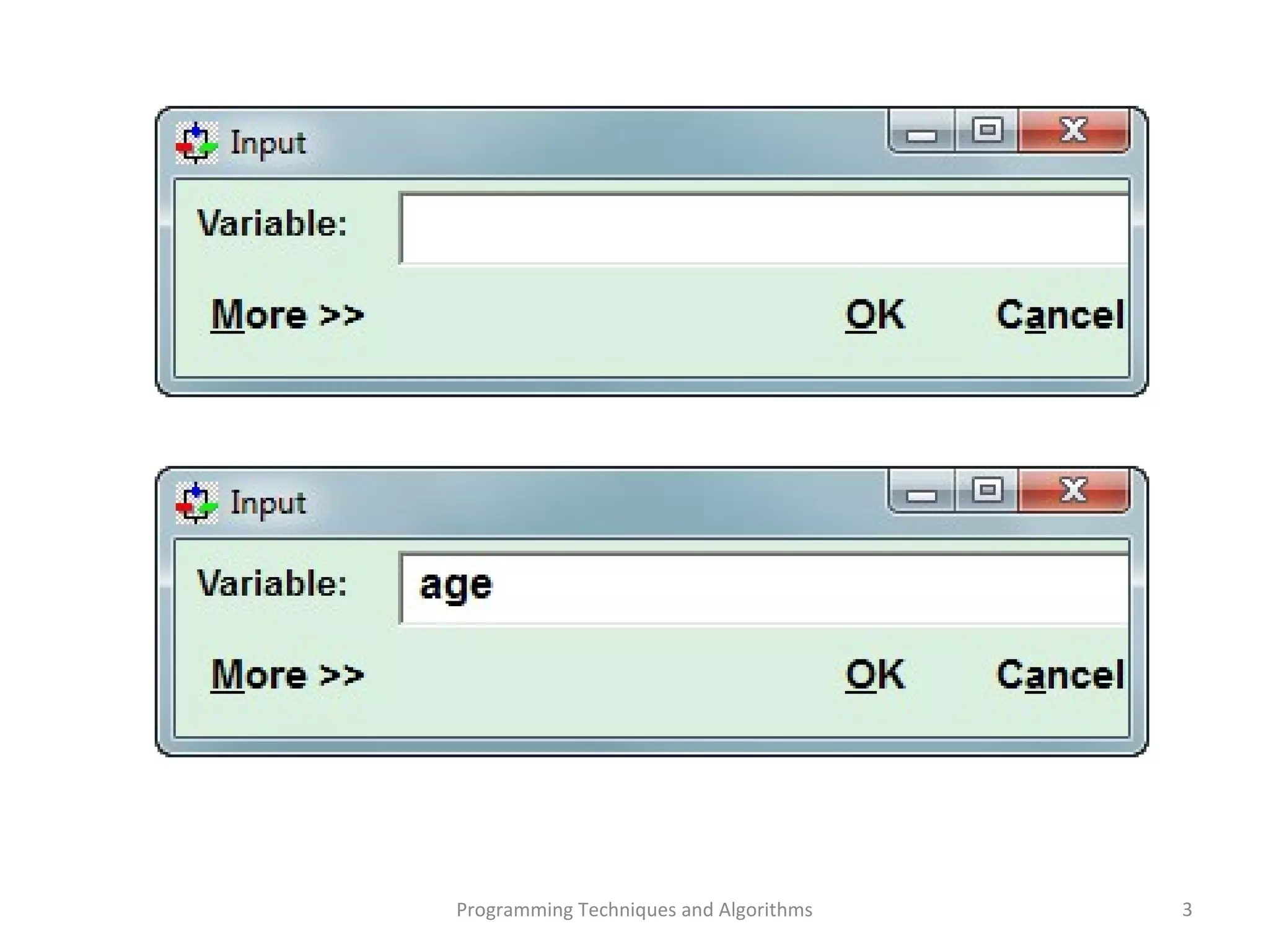 Programming Techniques and Algorithms