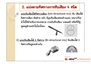 2. ????????????????? 4 ????
1) ??????????????쨤???? (Uni-Directional mic) ??? ??????
   ???쨤???? ????? ???? ????????????????쨢? ??????
                               ?
   ?????????????????????? ??????????? ?????? ????????
                                                         
   ??????????????????????



2) ??????????? 2 ??? (Bi-directional mic) ????????? 2
    ???졤?????????????
 