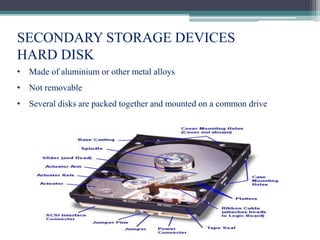 INPUT,OUTPUT AND STORAGE DEVICES | PPTX | Data Storage and Warehousing ...