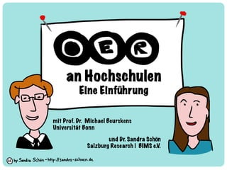 an Hochschulen 
Eine Einführung
mit Prof. Dr. Michael Beurskens
Universität Bonn

und Dr. Sandra Schön 
Salzburg Research | BIMS e.V.
 
