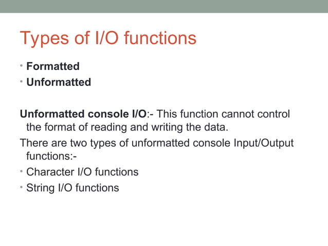 input/output function presentation.pptx. | PPT