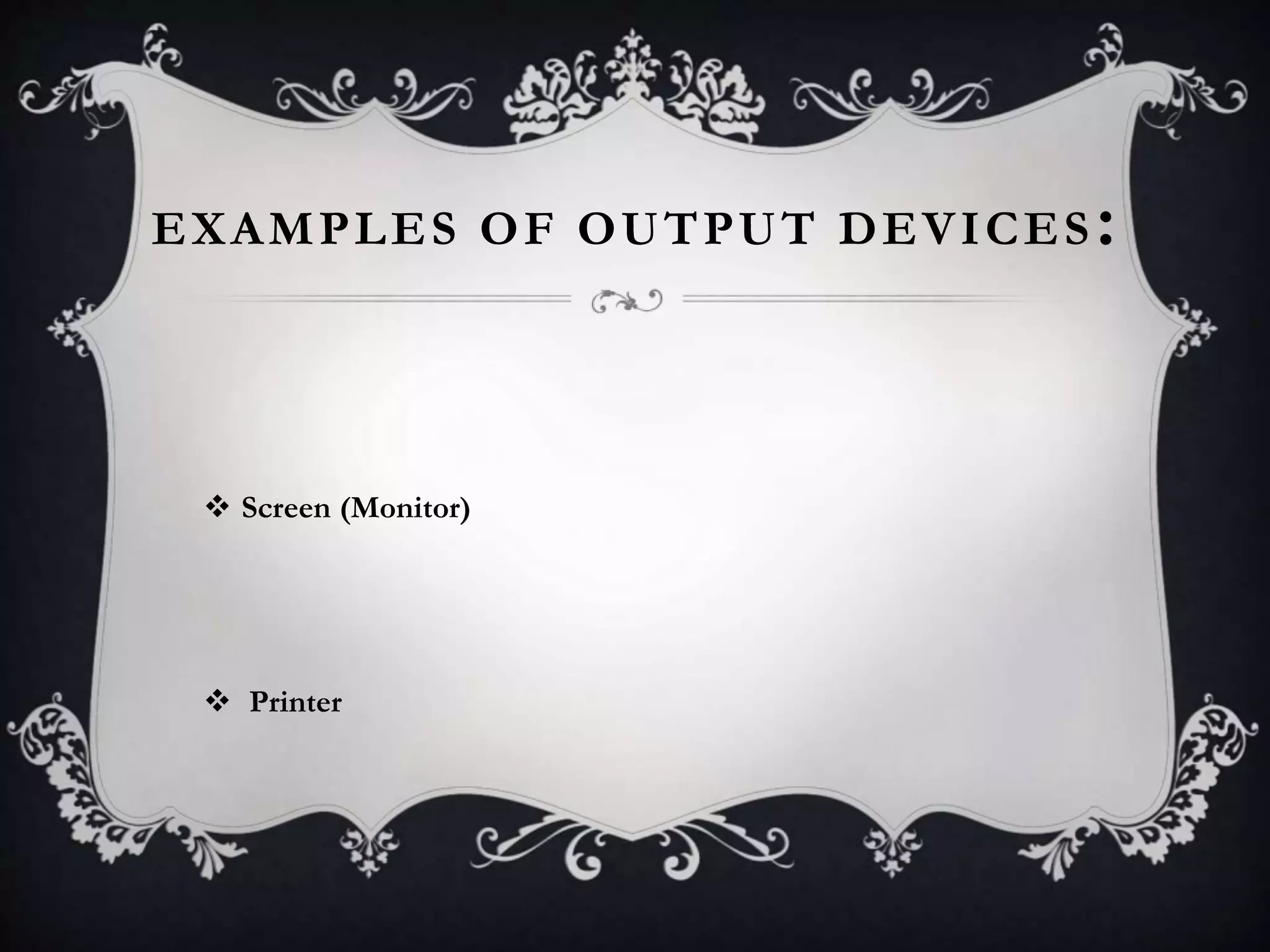 basic Input output device presentation | PPT