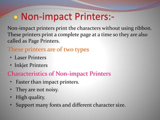 Input and output devices | PPT
