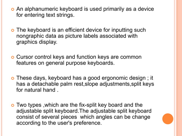 Input output display devices | PPT