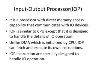 Input - output organzation | PPTX