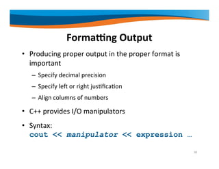 Input and Output | PDF