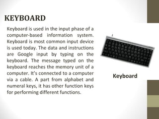 Input and Output device | PPT