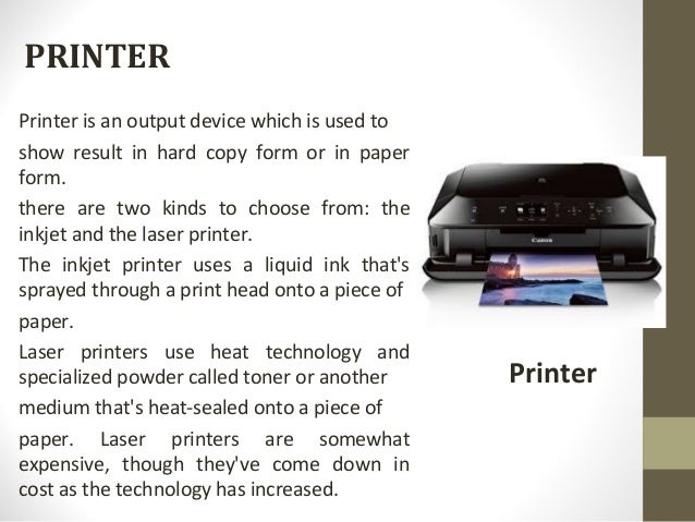 Input and Output device