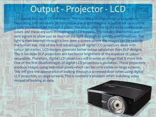 Input and output devices | PPTX