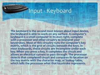 Input and output devices | PPT