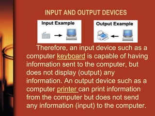 Input and output devices | PDF