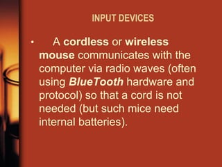 Input and output devices | PDF