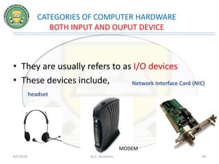 Input, Output and Storage Devices | PPTX