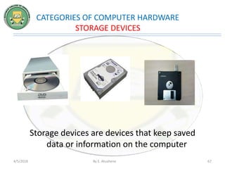 Input, Output and Storage Devices | PPTX