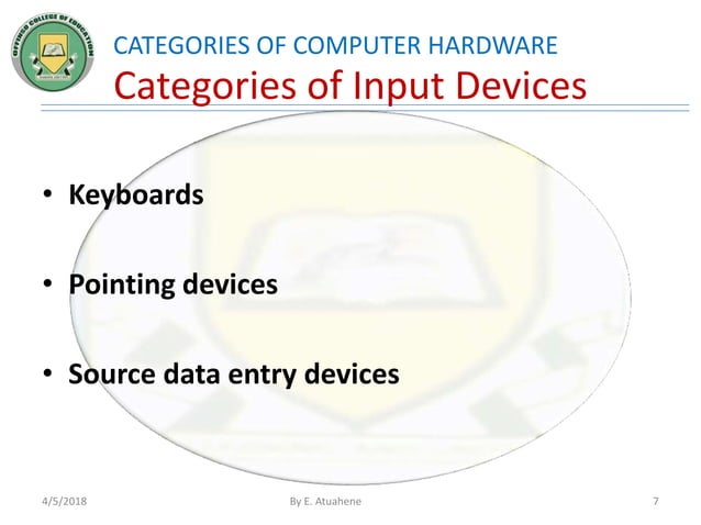 Input, Output and Storage Devices | PPTX