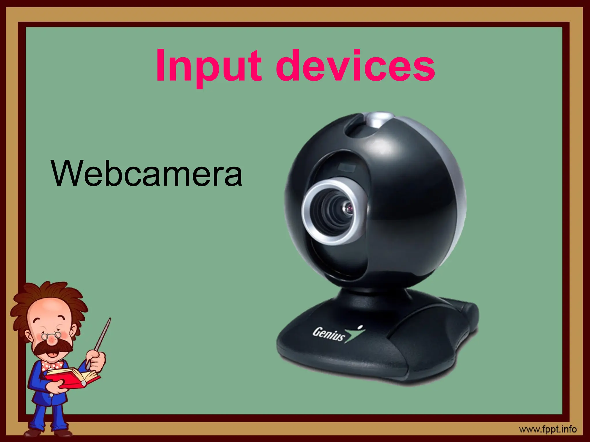 Input devices
Webcamera
 